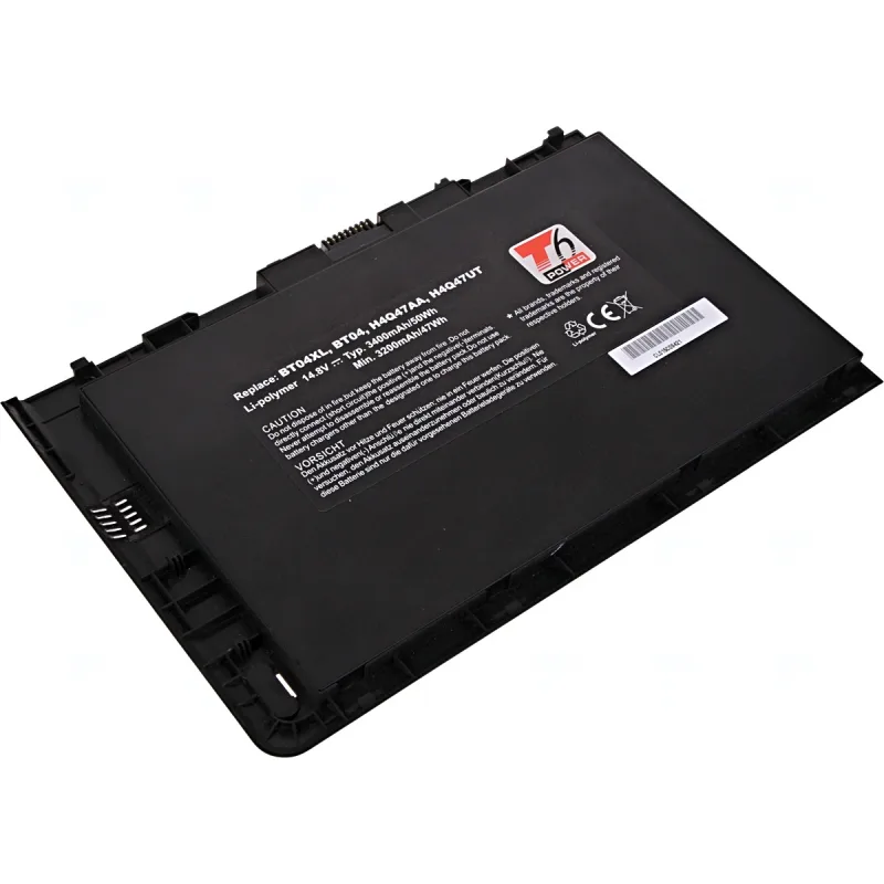 Baterie T6 Power pro HP EliteBook 9470m, EliteBook Folio 9470m, 3400mAh, 50Wh, 4cell, Li-pol NBHP0097