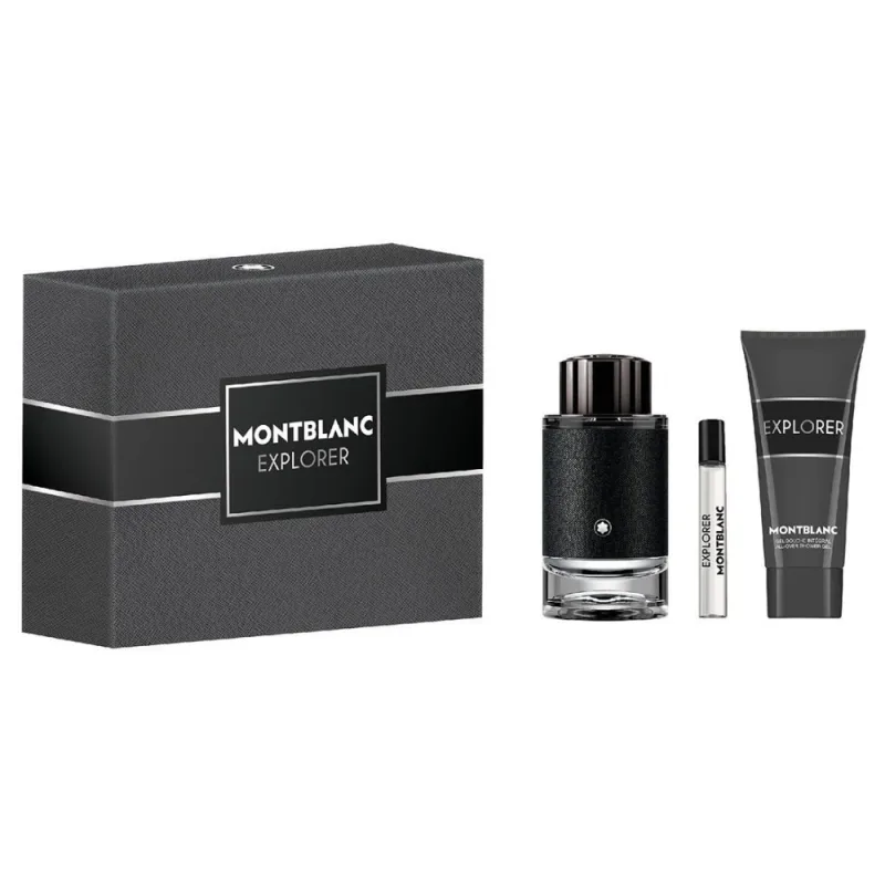 Mont Blanc Explorer set parfumovaná voda v spreji 100 ml + miniatúrna parfumovaná voda v spreji 7,5 ml + sprchový gél 100 ml