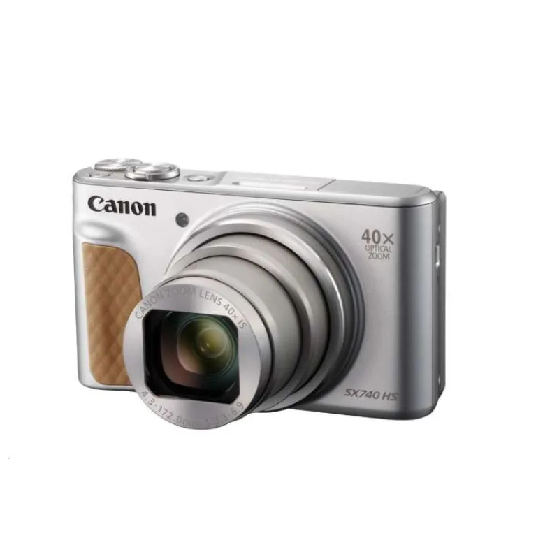 Canon PowerShot SX740 HS Lite Travel II., 20.3Mpix, 40x zoom, WiFi, 4K video - stříbrný (2956C046)