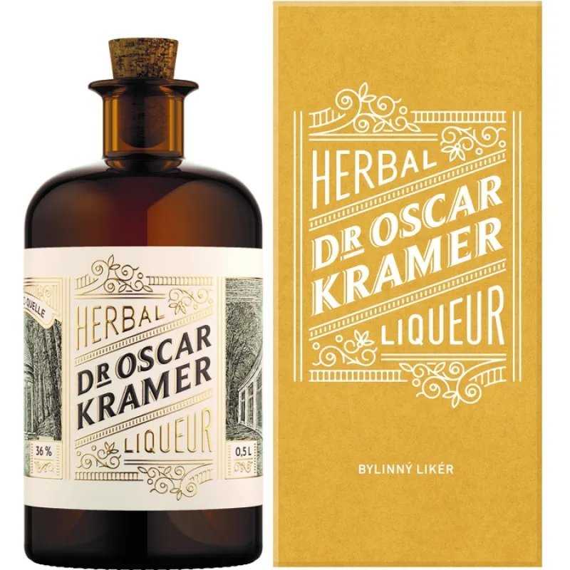 Dr. Oscar Kramer Dr. Kramer bylinný likér v kartóniku 36% 0,5l