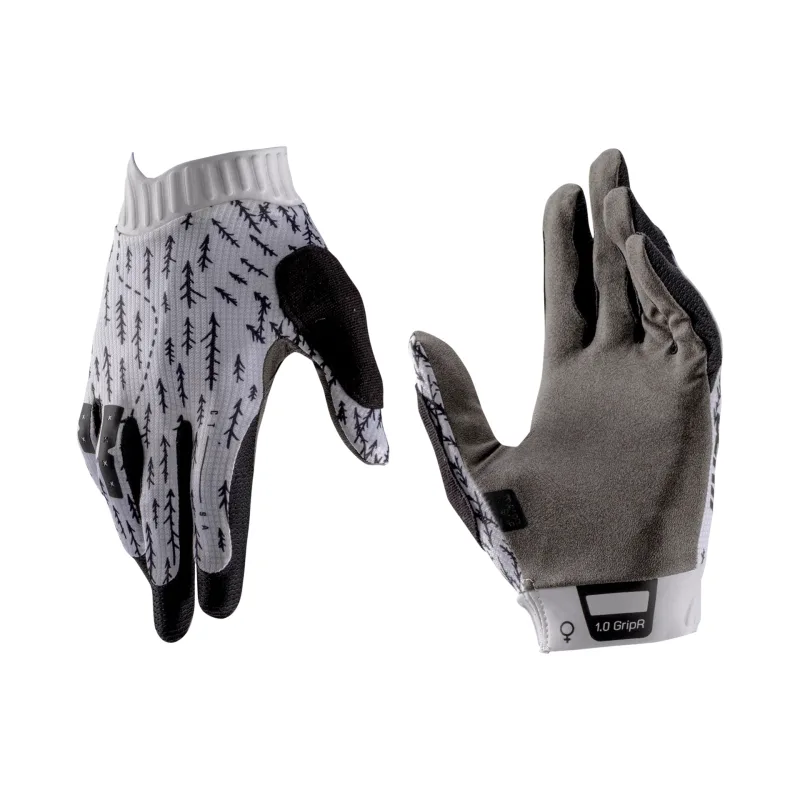 Dámské rukavice na kolo Leatt MTB 1.0 GripR Glove Womens Trails White