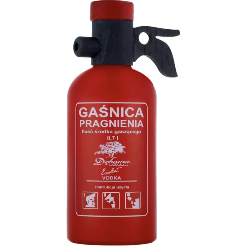 Dębowa 40% 0,7 l (darčekové balenie hasiaci prístroj)