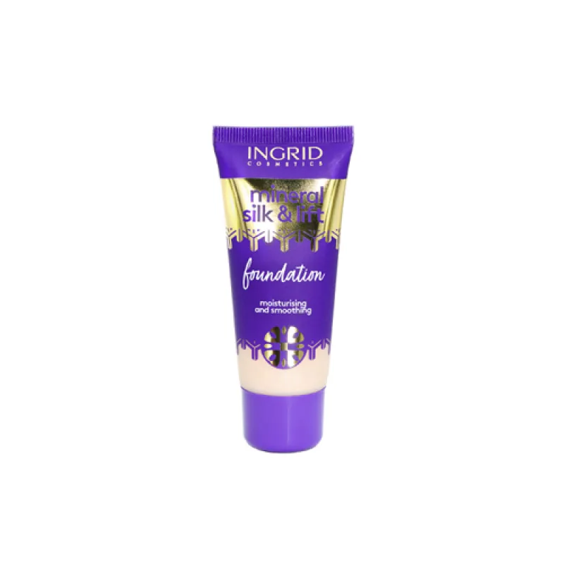 Ingrid, Mineral Silk & Lift Make Up Foundation hydratačný a vyhladzujúci podkladový krém 280 Light Ivory 30ml