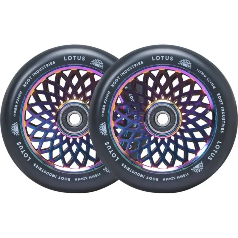 Root Lotus Pro Scooter Wheels 2-Pack- Rocket Fuel/Black