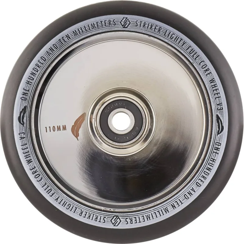 Striker Lighty Full Core V3 Black 110mm Wheel - Chrome