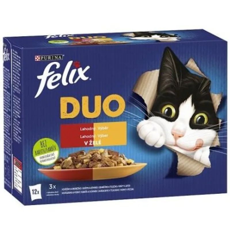 Felix Fantastic Duo lahodný výber v želé 12 x 85 g