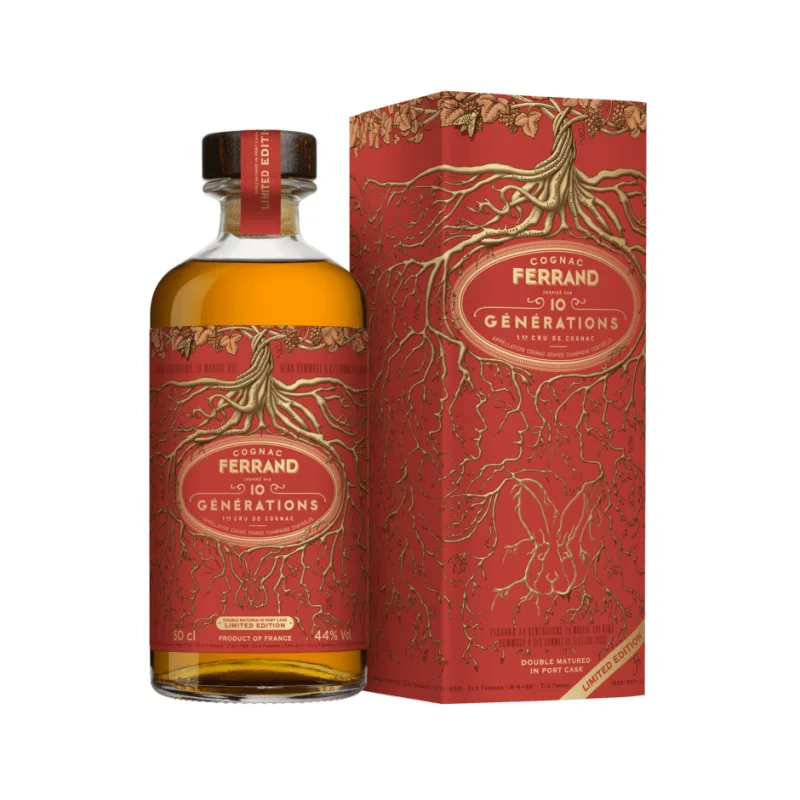 Ferrand Cognac 10 Générations Port Cask Limited Edition, 44%, 0,5l, GIFT