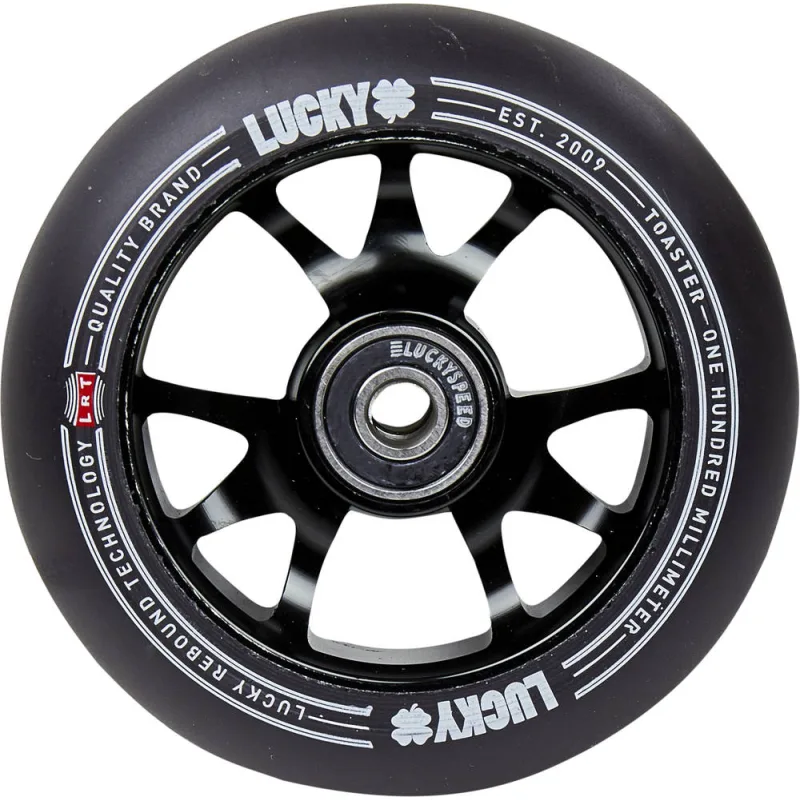 Lucky Toaster 100mm Wheel - Black