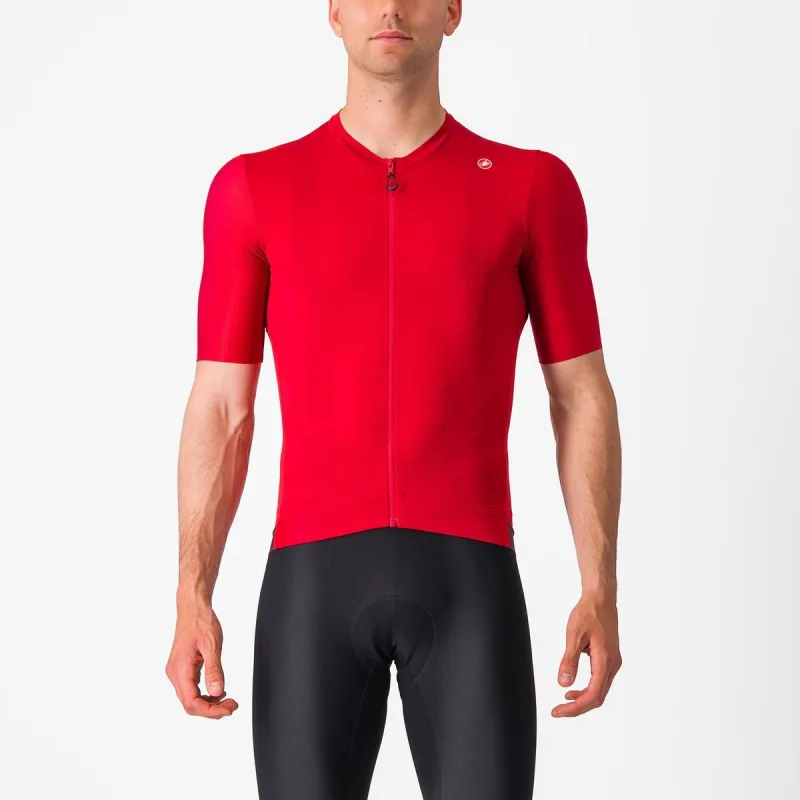 Cyklistický dres Castelli Espresso Jersey rich red