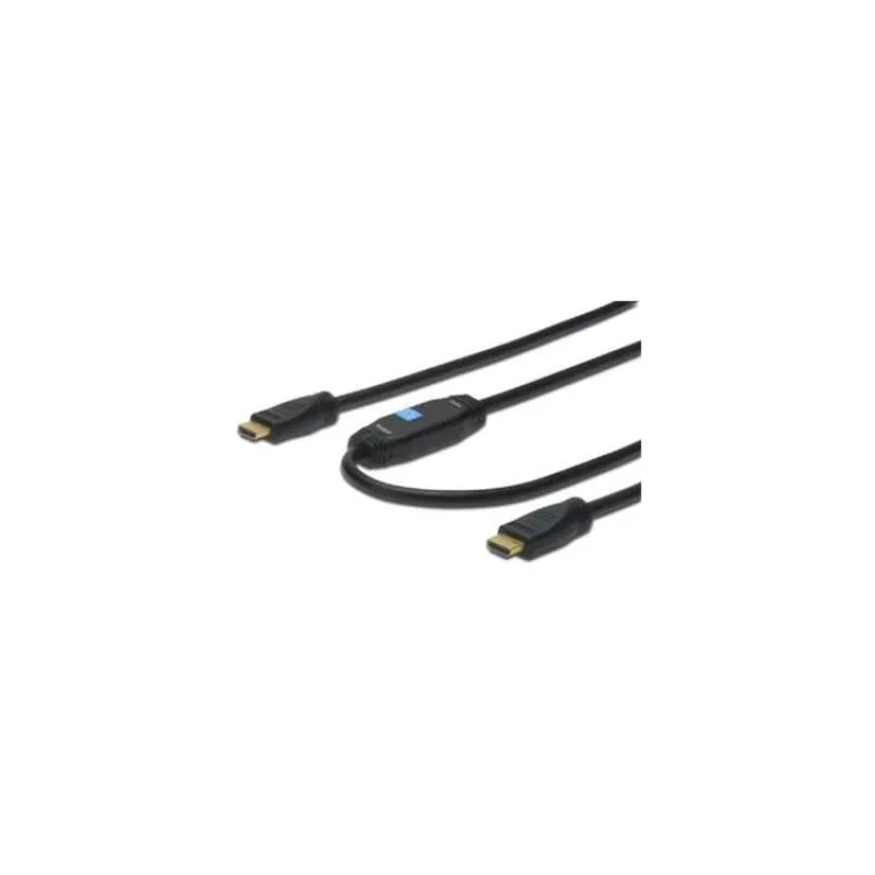 Digitus propojovací kabel s Aktivním zesílením HDMI High Speed Ethernet Ultra HD 24p, 15M (AK-330118-150-S)