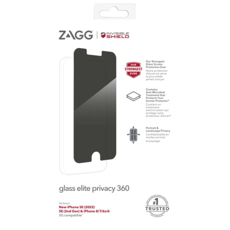 INVISIBLESHIELD ZAGG Invisible Shield Elite Privacy 360 sklo iPhone SE/6/7/8 200109635