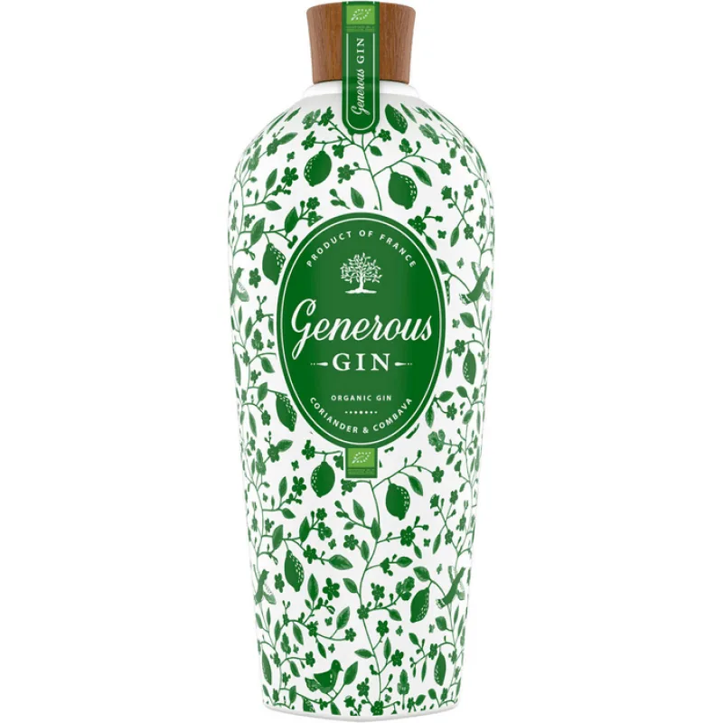Generous Gin Organic 44% 0,7 l (čistá fľaša)