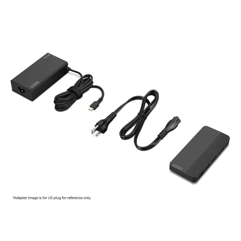 Lenovo USB-C Dual Display Travel Dock (w/ adapter) 40B90100EU