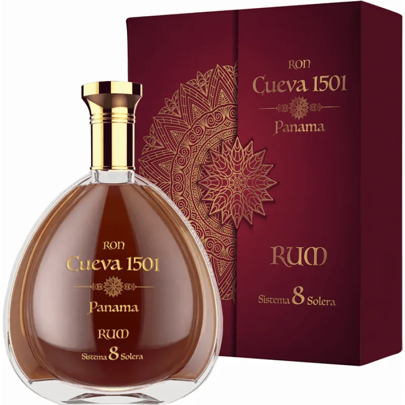 Ron Cueva 1501 Panama Sistema 8 Solera 40% 0,7 l (kartón)