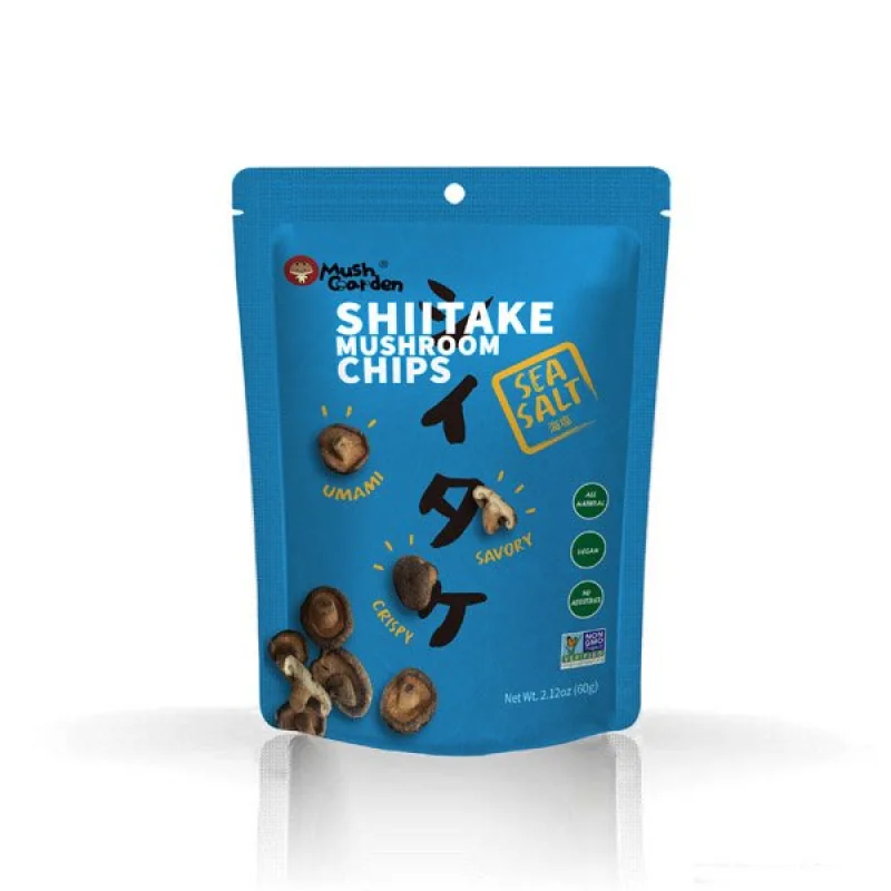 SHIITAKE - šitake huby s morskou soľou, čipsy 60g