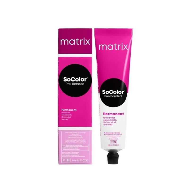 Matrix, SoColor Pre-Bonded Permanentné vlasy farbivo 4N Stredne hnedá neutrálna 90ml