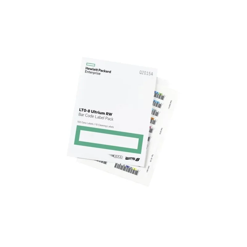 HPE LTO-8 Ultrium RW Bar Code Label Pack Q2015A