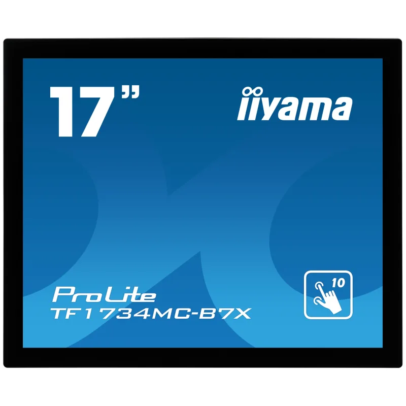17" iiyama TF1734MC-B7X: TN, 1280x1024, capacitive, 10P, 350cd/m2, VGA, DP, HDMI, IP65, černý TF1734MC-B7X