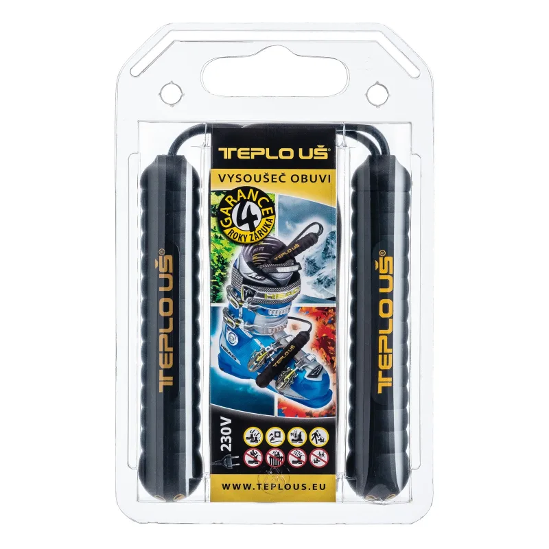 Vysoušeč bot Teplo Uš 230V černý
