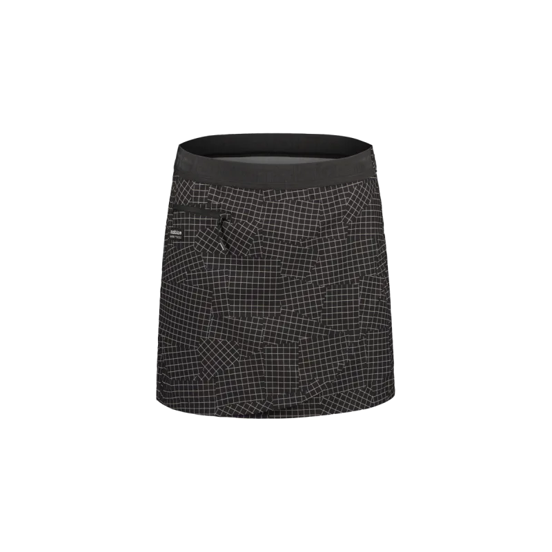 Cyklistická sukně dámská Maloja GermerM. deep black grid