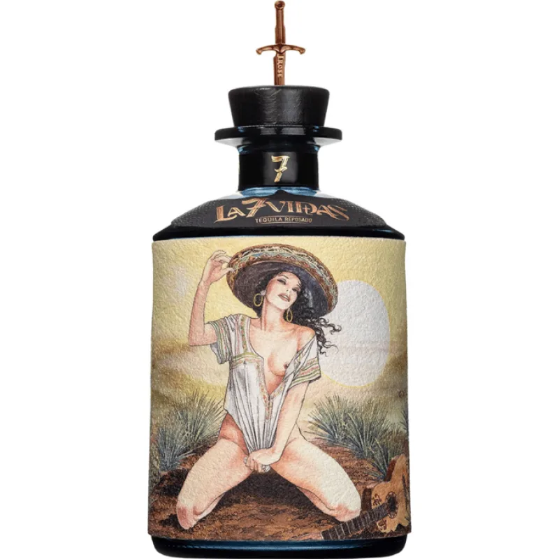 La 7 Vidas Tequila Reposado 40% 0,7 l (čistá fľaša)