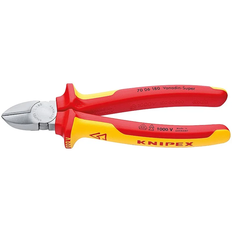Kliešte štip.bočné 180mm VDE Knipex 7006180