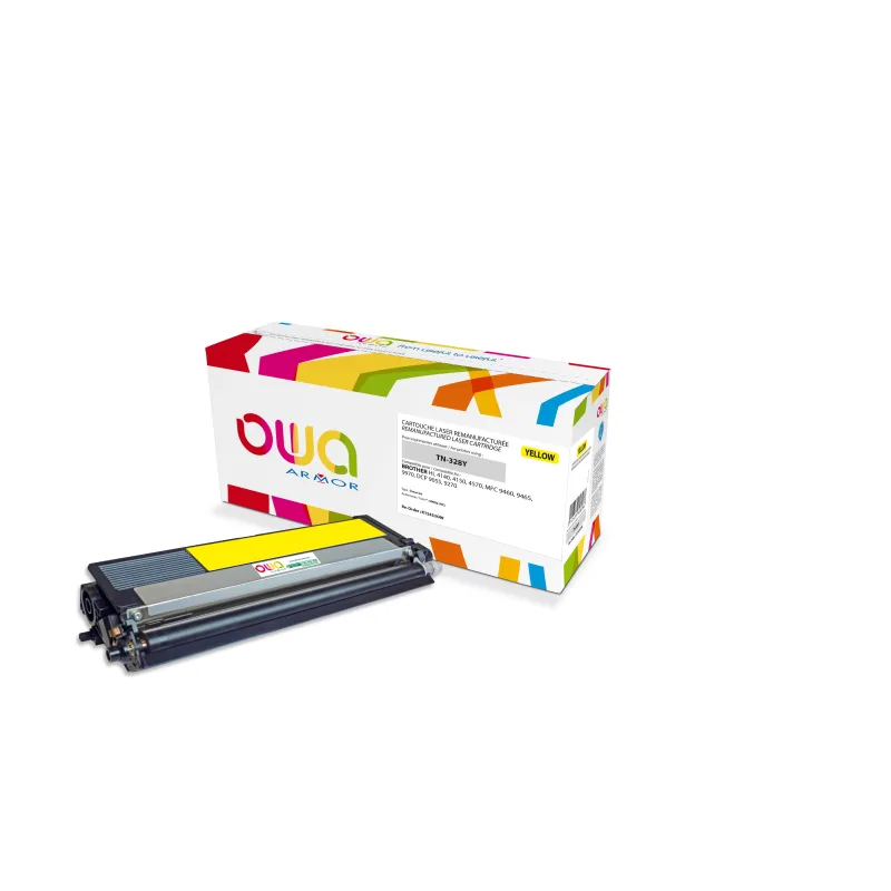 OWA Armor toner kompatibilní s Brother TN-328Y, 6000st, žlutá/yellow K15453OW
