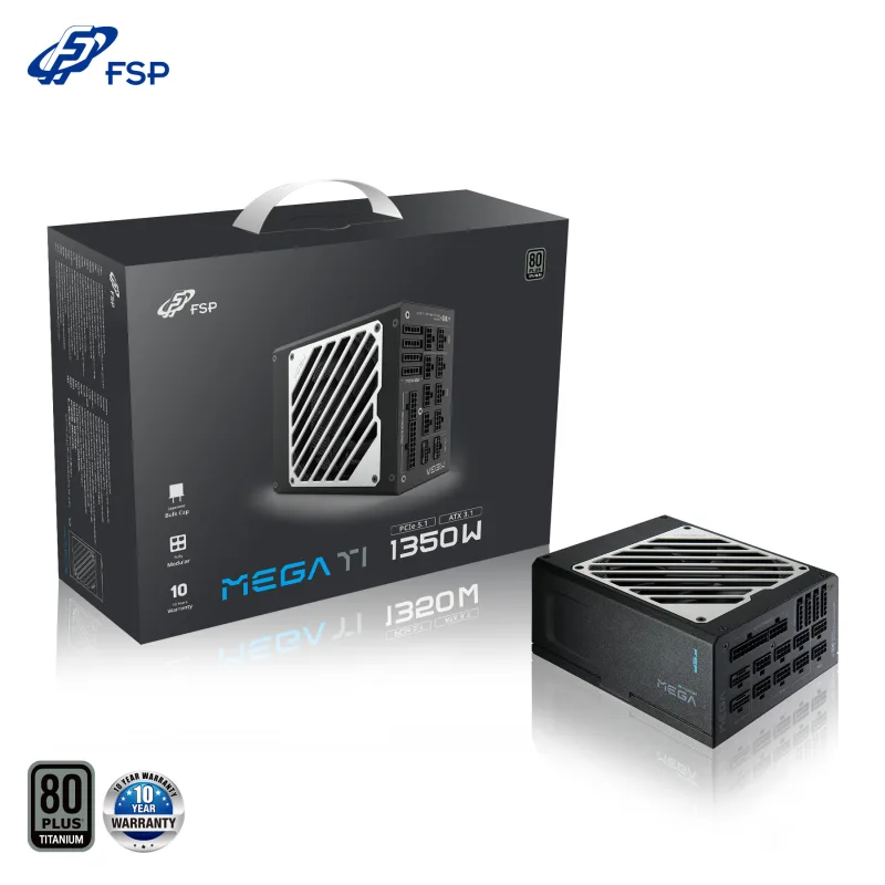FSP MEGA TI/1350W/ATX 3.1/80PLUS Titanium/Modular/Retail PPA13F0201