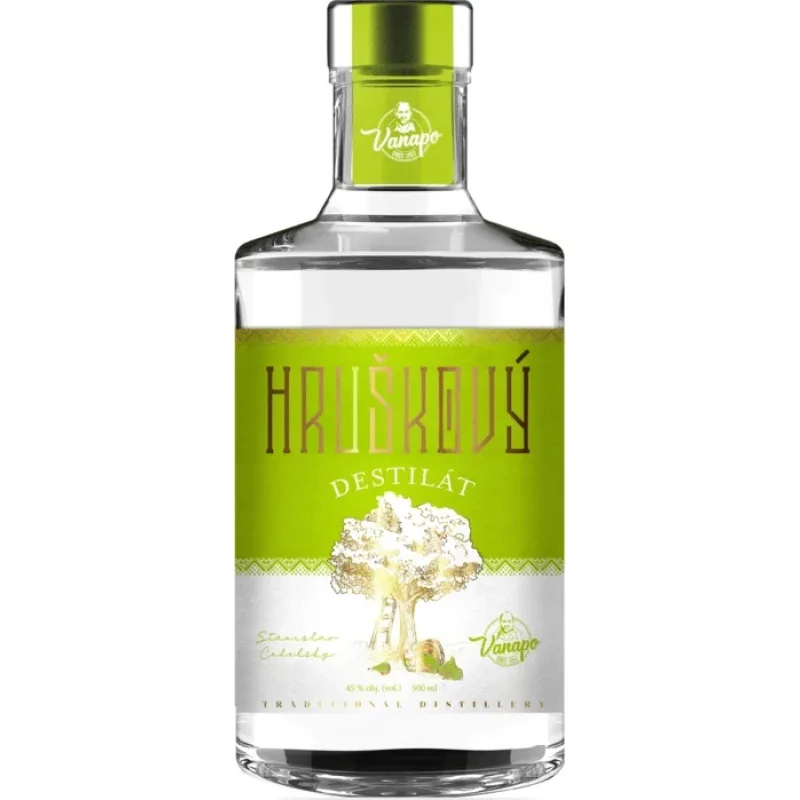 Vanapo Hruškový Destilát 45% 0,5l