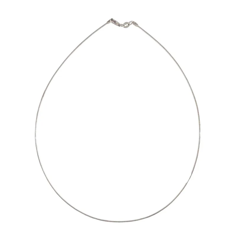 Strieborná struna 1mm dĺžka náhrdelníka 42cm