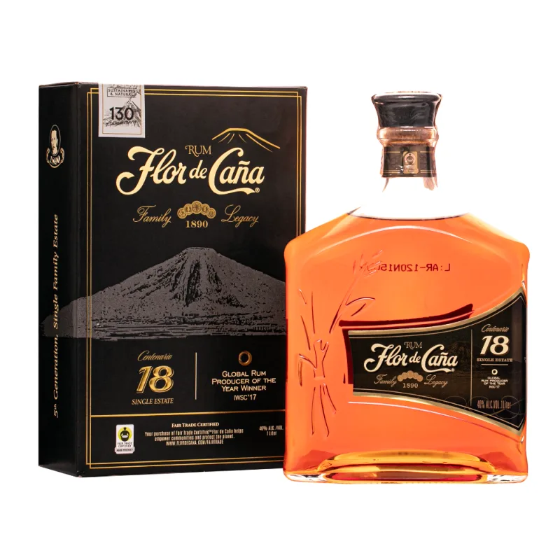Flor de Cana Centenario Rum 18y 40% 1,0L (kartón)