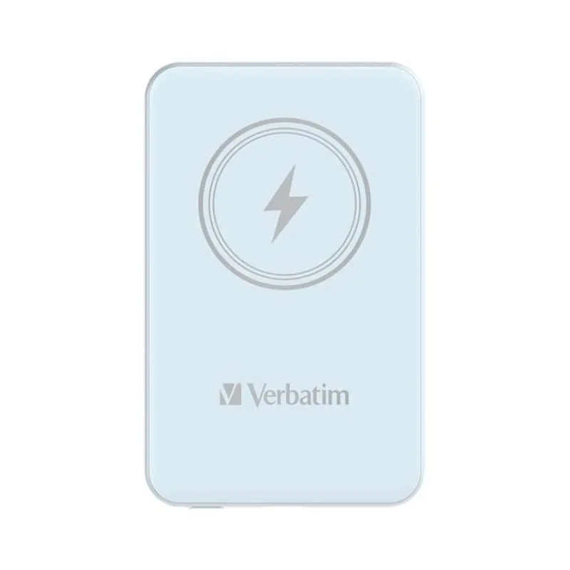 VERBATIM Powerbanka Charge 'n' Go, Magnetická, 5000 mAh, USB-C, Modrá (32242)