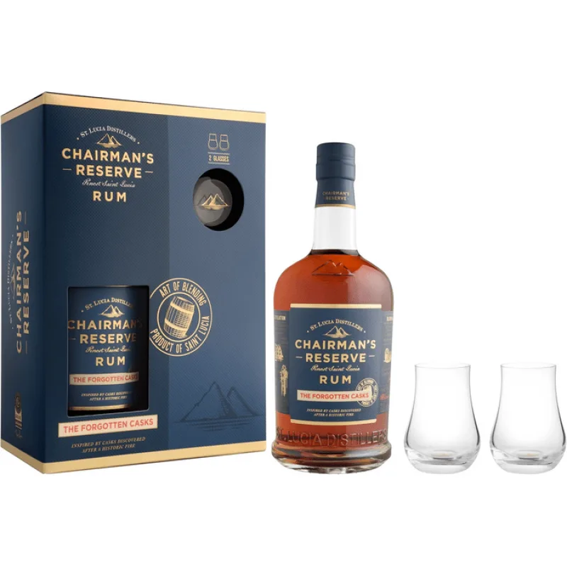 Chairman's Reserve Forgotten Casks 40% 0,7 l (dárčekové balenie 2 poháre)