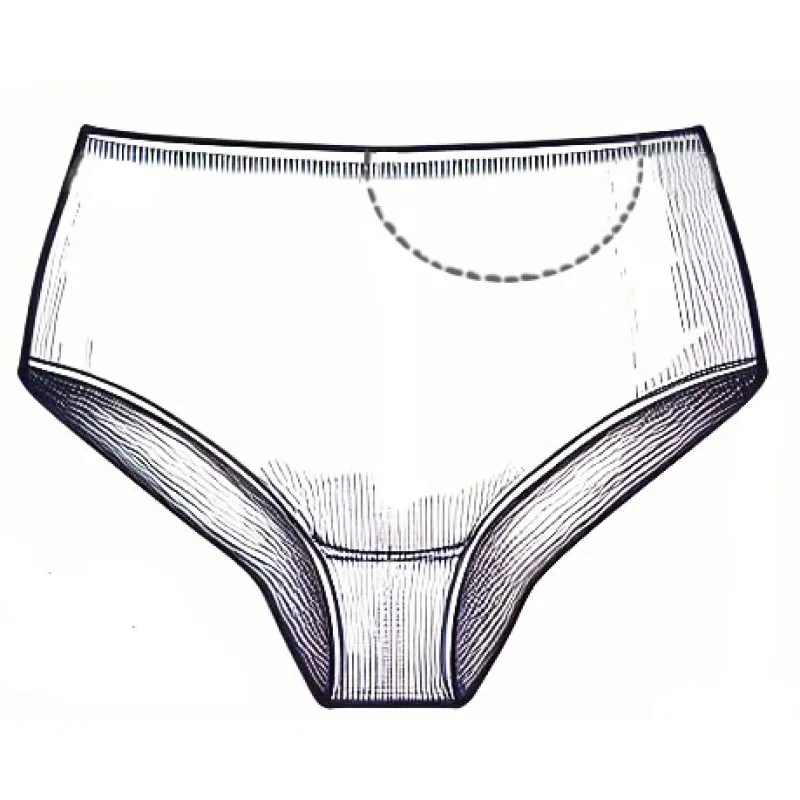 Zdravotné nohavičky STOMIA - S, biela, pravá (right side)