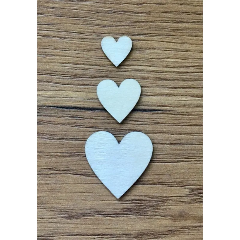 Drevené srdiečko väčšie 3cm