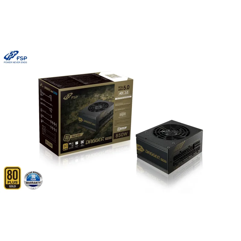FSP DAGGER PRO/850W/SFX/80PLUS Gold/Modular/Retail PPA8503900
