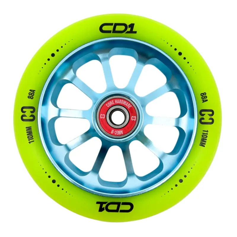 CORE CD1 Pro Scooter 110mm Wheel - Lime/Blue
