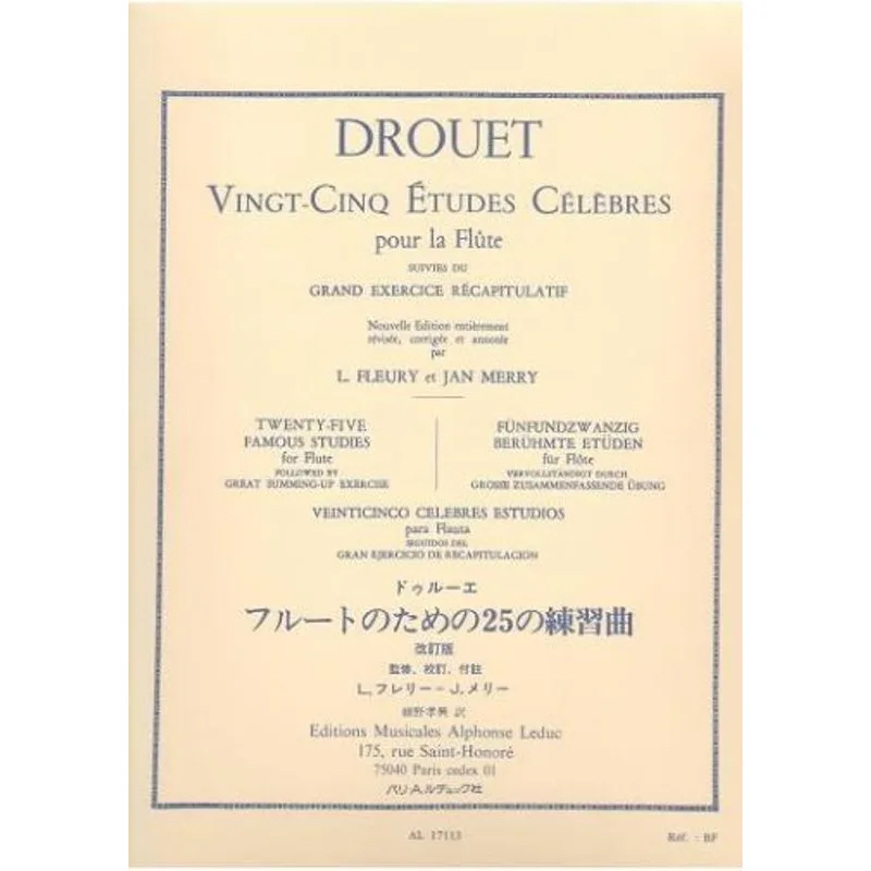 Alphonse Leduc 25 études célebres