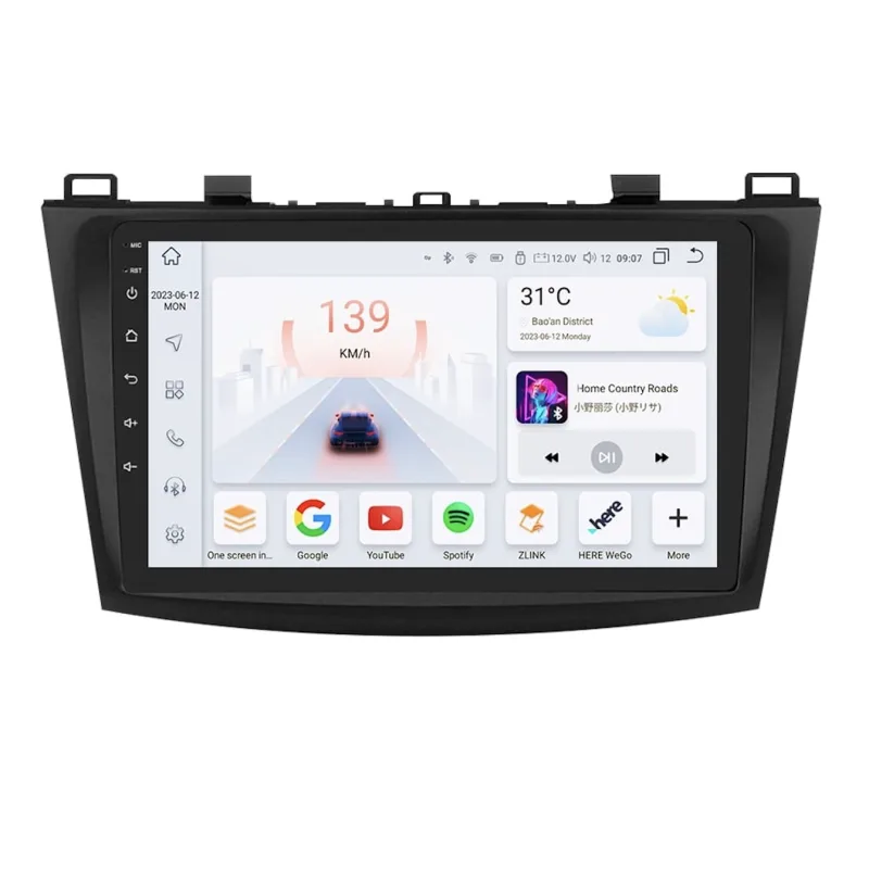 HIZPO KXMZD39001 Autorádio 9" Android pro Mazda 3 II. generace (2010-2013) Model: S9008 (8+128GB) CHR1776