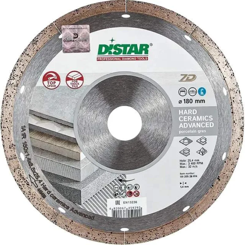 Diamantový kotúč DISTAR 180x25,4/22,2 HARD CERAMIC ADV.