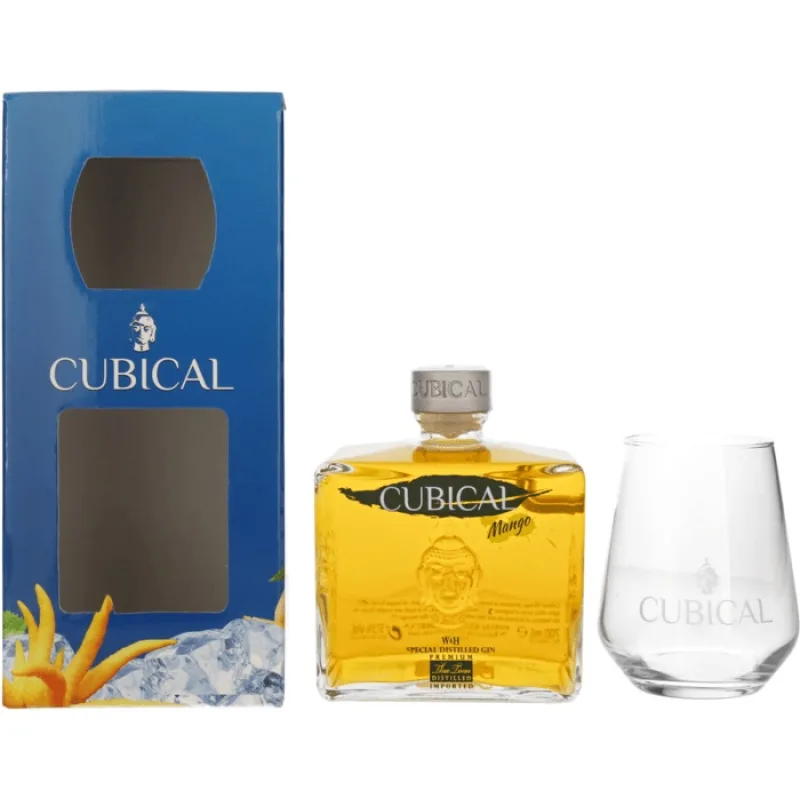 Cubical Mango 37,5% 0,7 l (darčekové balenie 1 pohár)