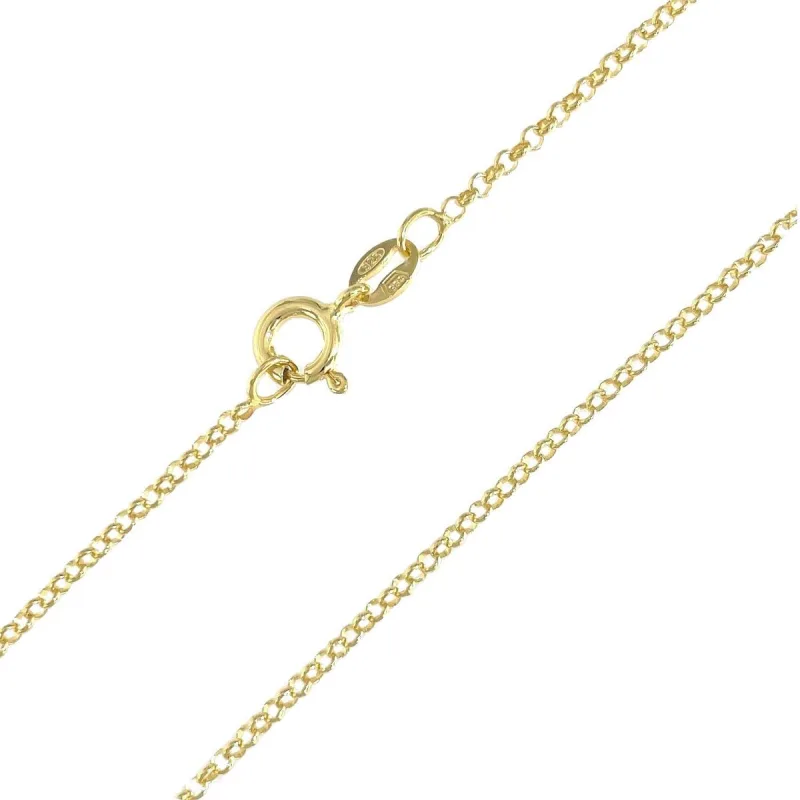 Strieborná pozlátená retiazka rolo dĺžka retiazky 42cm