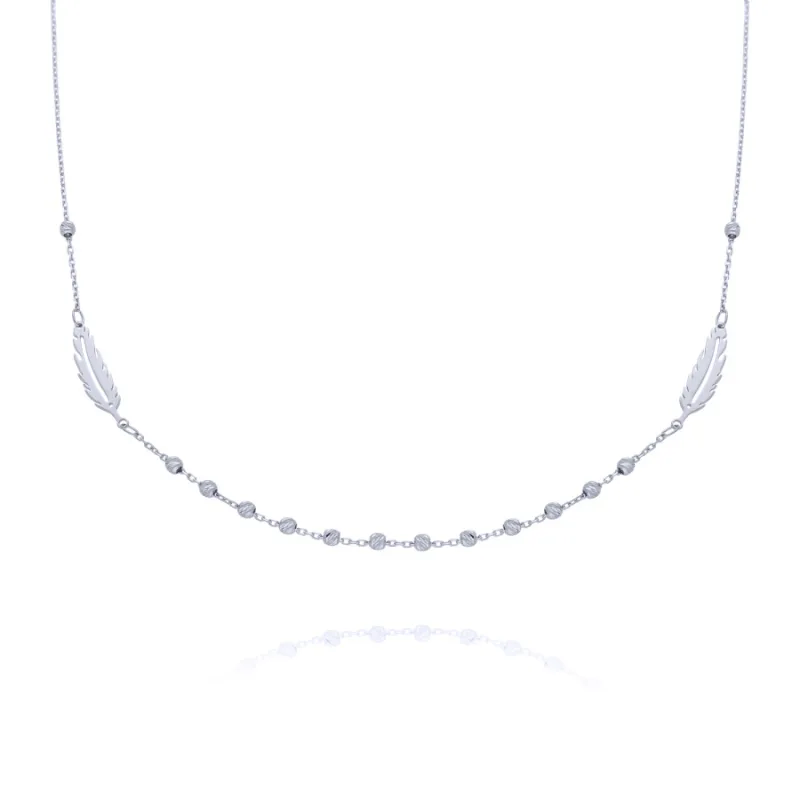 Náhrdelník z bieleho zlata PÍRKO MOISS NA000216