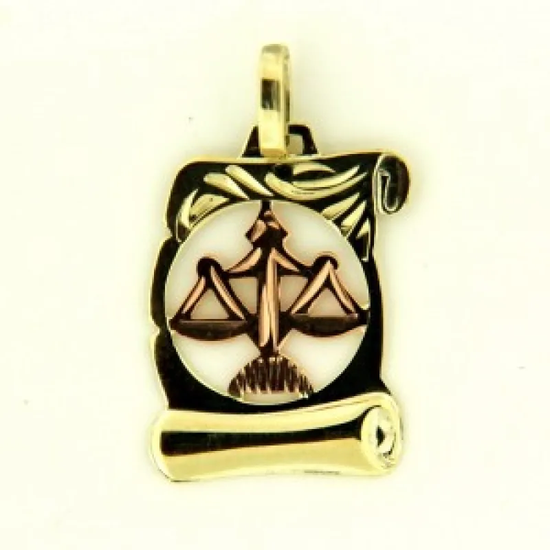 Prívesok mesačné znamenie zo žltého zlata KA 30.10.005 VÁHY-10, 0.85 g, 0.85 g