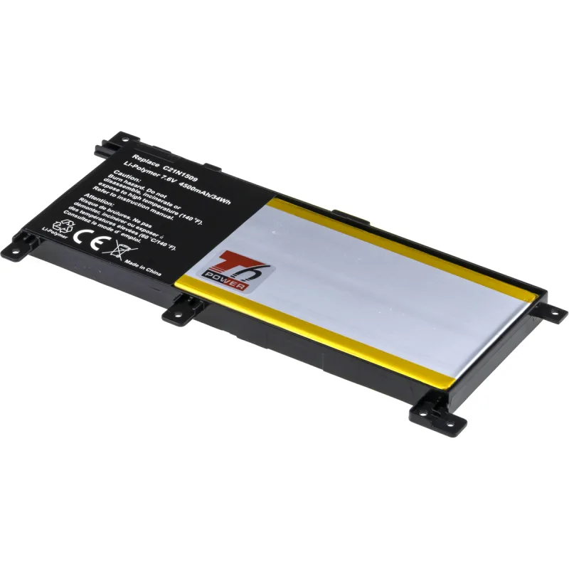 Baterie T6 Power Asus X556U, F556U, A556U, K556U, R519U, R558U, 4500mAh, 34Wh, 2cell, Li-pol NBAS0135