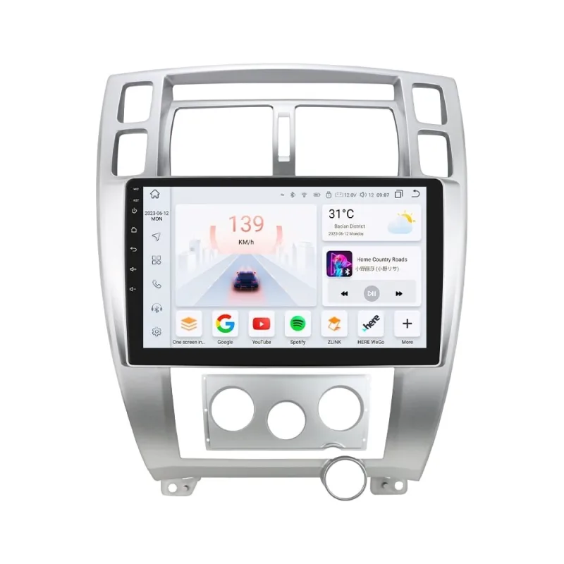 HIZPO KXTUS101 Autorádio 10,1" Android pro Hyundai Tucson Barva rámečku: Stříbrná, Model: S101004 (4+32GB) CHR684_STR