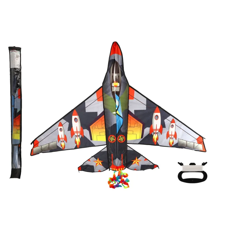 Teddies Drak lietajúce lietadlo nylon 150x113cm v látkovom vrecku 11x113x2cm