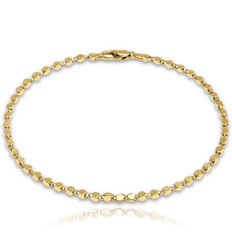 Elegantný zlatý náramok Au 585/1000 MINET JMG0300WGB, 18, 1.85 g