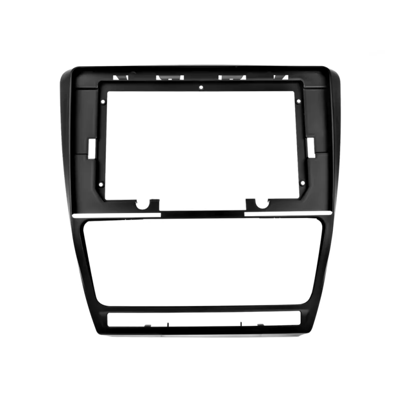 2DIN Rámeček pro Škoda Octavia II s kabeláží a CANBUS - Černý CB030
