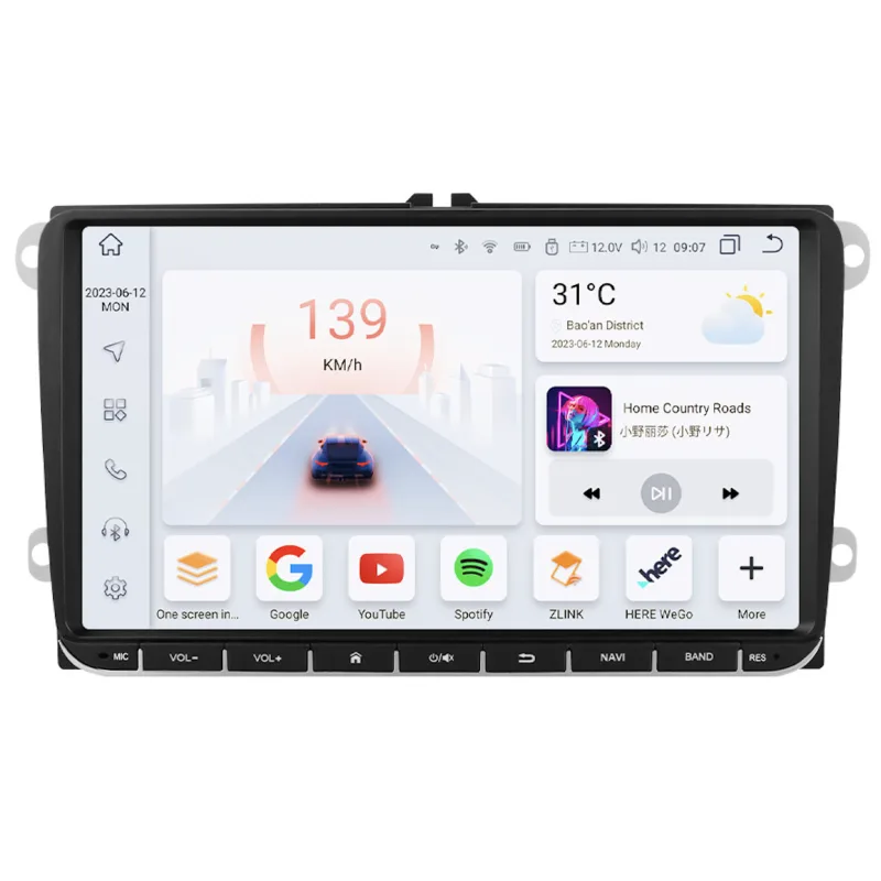 HIZPO VW9001 Autorádio 9" Android pro VW ŠKODA SEAT Model: 6SVW9001 (6+64GB) CHR6SVW9001P